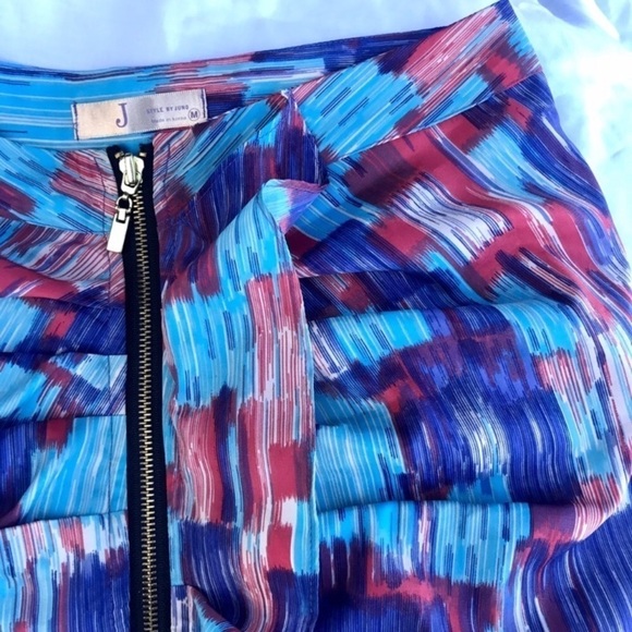 Abstract brushstroke zippered skirt - Picture 4 of 10